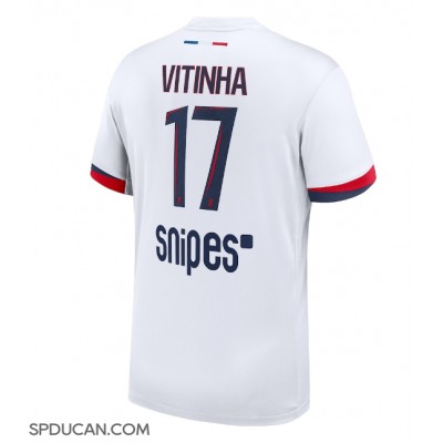 Muški Nogometni Dres Paris Saint-Germain Vitinha #17 Gostujuci 2025-26 Kratak Rukav Muški Nogometni Dres Paris Saint-Germain Vitinha #17 Gostujuci 2025-26 Kratak Rukav